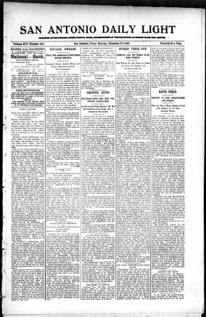 San Antonio Daily Light (San Antonio, Tex.), Vol. 16, No. 340, Ed. 1 Monday, December 28, 1896