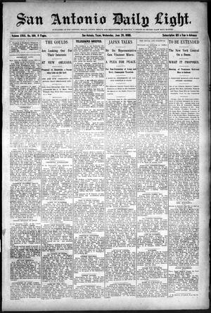 San Antonio Daily Light. (San Antonio, Tex.), Vol. 18, No. 160, Ed. 1 Wednesday, June 28, 1899