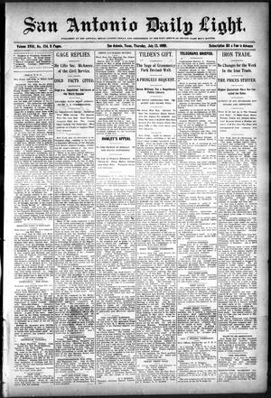 San Antonio Daily Light. (San Antonio, Tex.), Vol. 18, No. 174, Ed. 1 Thursday, July 13, 1899