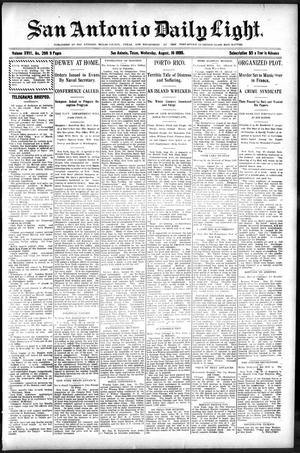 San Antonio Daily Light. (San Antonio, Tex.), Vol. 18, No. 208, Ed. 1 Wednesday, August 16, 1899