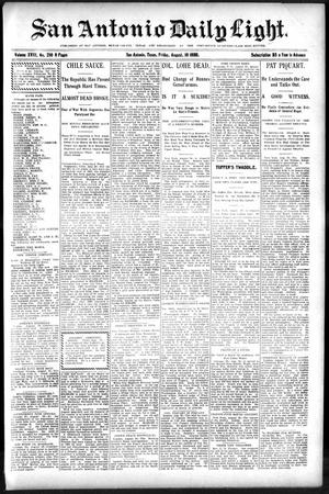 San Antonio Daily Light. (San Antonio, Tex.), Vol. 18, No. 210, Ed. 1 Friday, August 18, 1899
