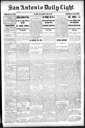 San Antonio Daily Light. (San Antonio, Tex.), Vol. 18, No. 222, Ed. 1 Wednesday, August 30, 1899