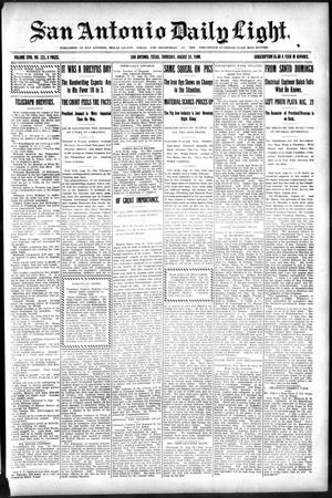 San Antonio Daily Light. (San Antonio, Tex.), Vol. 18, No. 223, Ed. 1 Thursday, August 31, 1899