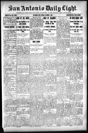 San Antonio Daily Light. (San Antonio, Tex.), Vol. 18, No. 229, Ed. 1 Thursday, September 7, 1899