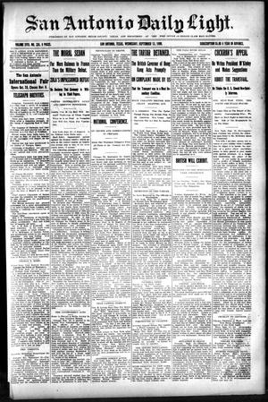San Antonio Daily Light. (San Antonio, Tex.), Vol. 18, No. 235, Ed. 1 Wednesday, September 13, 1899