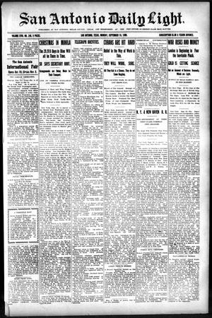 San Antonio Daily Light. (San Antonio, Tex.), Vol. 18, No. 240, Ed. 1 Monday, September 18, 1899