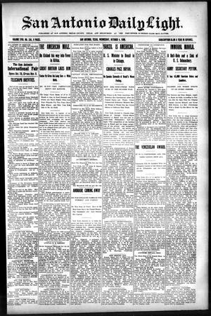 San Antonio Daily Light. (San Antonio, Tex.), Vol. 18, No. 256, Ed. 1 Wednesday, October 4, 1899