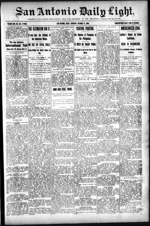 San Antonio Daily Light. (San Antonio, Tex.), Vol. 18, No. 264, Ed. 1 Thursday, October 12, 1899