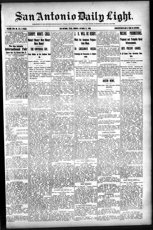 San Antonio Daily Light. (San Antonio, Tex.), Vol. 18, No. 275, Ed. 1 Monday, October 23, 1899