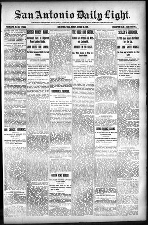 San Antonio Daily Light. (San Antonio, Tex.), Vol. 18, No. 282, Ed. 1 Monday, October 30, 1899