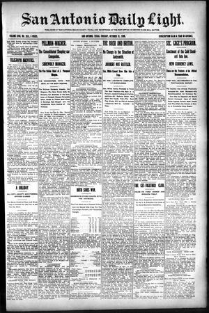 San Antonio Daily Light. (San Antonio, Tex.), Vol. 18, No. 283, Ed. 1 Tuesday, October 31, 1899