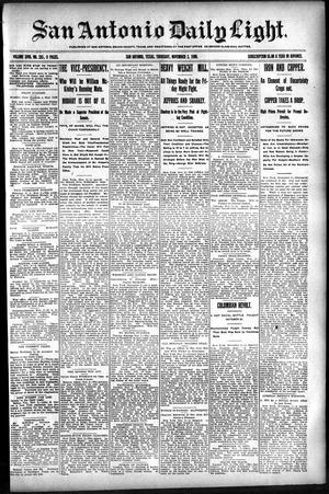San Antonio Daily Light. (San Antonio, Tex.), Vol. 18, No. 285, Ed. 1 Thursday, November 2, 1899