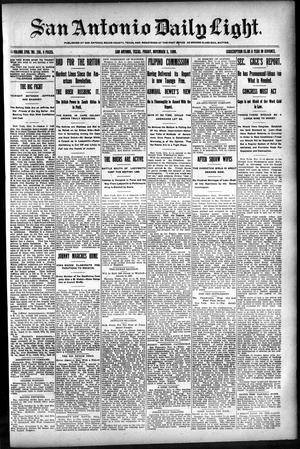 San Antonio Daily Light. (San Antonio, Tex.), Vol. 18, No. 286, Ed. 1 Friday, November 3, 1899