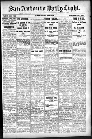 San Antonio Daily Light. (San Antonio, Tex.), Vol. 18, No. 293, Ed. 1 Friday, November 10, 1899