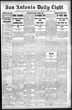 San Antonio Daily Light. (San Antonio, Tex.), Vol. 18, No. 298, Ed. 1 Wednesday, November 15, 1899
