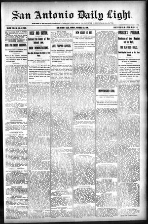 San Antonio Daily Light. (San Antonio, Tex.), Vol. 18, No. 303, Ed. 1 Monday, November 20, 1899