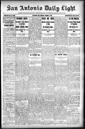 San Antonio Daily Light. (San Antonio, Tex.), Vol. 18, No. 305, Ed. 1 Wednesday, November 22, 1899