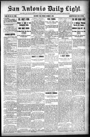 San Antonio Daily Light. (San Antonio, Tex.), Vol. 18, No. 316, Ed. 1 Thursday, December 14, 1899