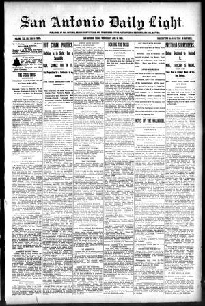 San Antonio Daily Light. (San Antonio, Tex.), Vol. 19, No. 168, Ed. 1 Wednesday, June 6, 1900