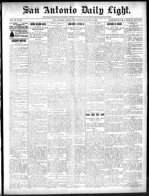 San Antonio Daily Light. (San Antonio, Tex.), Vol. 19, No. 236, Ed. 1 Wednesday, August 15, 1900