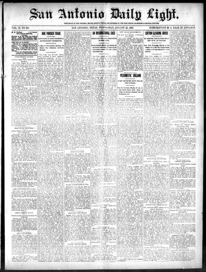 San Antonio Daily Light. (San Antonio, Tex.), Vol. 19, No. 243, Ed. 1 Wednesday, August 22, 1900