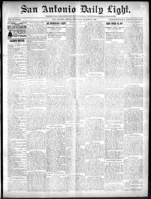 San Antonio Daily Light. (San Antonio, Tex.), Vol. 19, No. 244, Ed. 1 Thursday, August 23, 1900