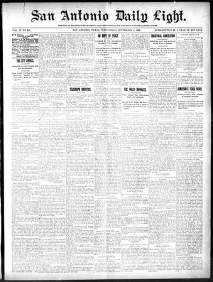 San Antonio Daily Light. (San Antonio, Tex.), Vol. 19, No. 256, Ed. 1 Wednesday, September 5, 1900