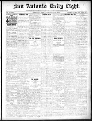 San Antonio Daily Light. (San Antonio, Tex.), Vol. 19, No. 276, Ed. 1 Tuesday, September 25, 1900