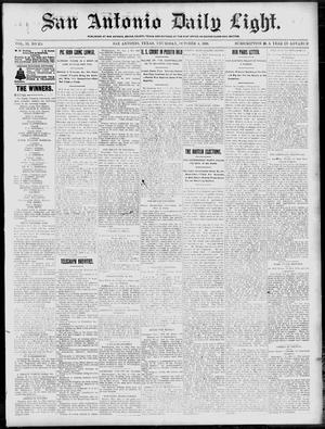 Primary view of object titled 'San Antonio Daily Light. (San Antonio, Tex.), Vol. 19, No. 285, Ed. 1 Thursday, October 4, 1900'.