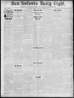 San Antonio Daily Light. (San Antonio, Tex.), Vol. 19, No. 299, Ed. 1 Thursday, October 18, 1900