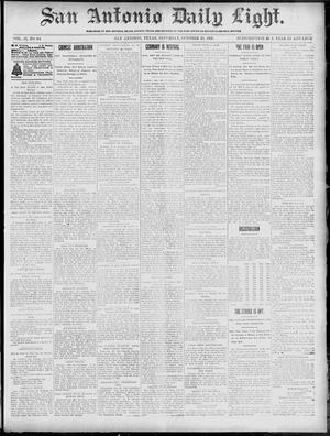 San Antonio Daily Light. (San Antonio, Tex.), Vol. 19, No. 301, Ed. 1 Saturday, October 20, 1900