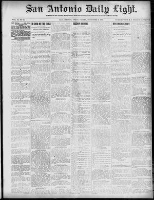 San Antonio Daily Light. (San Antonio, Tex.), Vol. 19, No. 311, Ed. 1 Friday, November 9, 1900