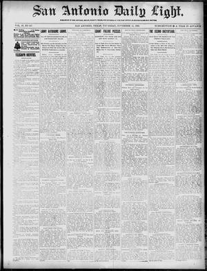 San Antonio Daily Light. (San Antonio, Tex.), Vol. 19, No. 317, Ed. 1 Thursday, November 15, 1900