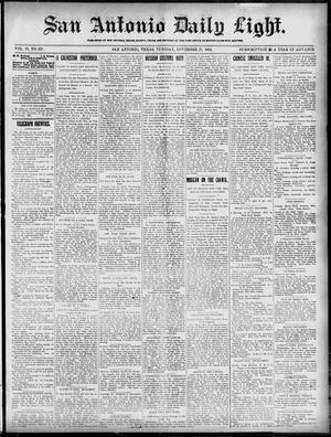 San Antonio Daily Light. (San Antonio, Tex.), Vol. 19, No. 329, Ed. 1 Tuesday, November 27, 1900