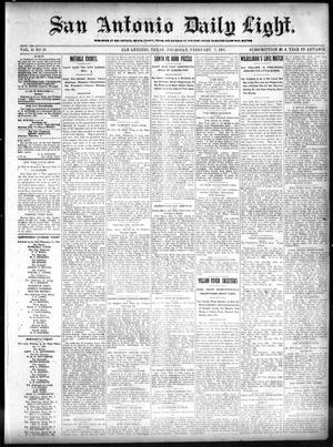 San Antonio Daily Light. (San Antonio, Tex.), Vol. 20, No. 19, Ed. 1 Thursday, February 7, 1901