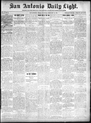 San Antonio Daily Light. (San Antonio, Tex.), Vol. 20, No. 24, Ed. 1 Tuesday, February 12, 1901