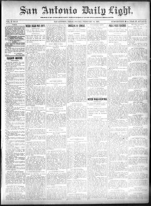 San Antonio Daily Light. (San Antonio, Tex.), Vol. 20, No. 27, Ed. 1 Friday, February 15, 1901
