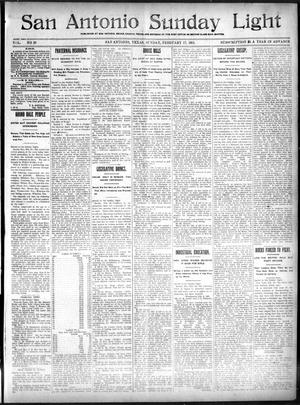 San Antonio Sunday Light (San Antonio, Tex.), Vol. 20, No. 29, Ed. 1 Sunday, February 17, 1901