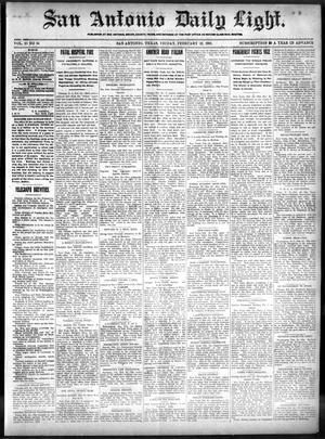 San Antonio Daily Light. (San Antonio, Tex.), Vol. 20, No. 34, Ed. 1 Friday, February 22, 1901