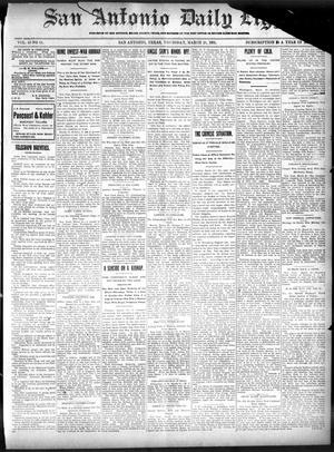 San Antonio Daily Light. (San Antonio, Tex.), Vol. 20, No. 61, Ed. 1 Thursday, March 21, 1901