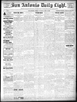 San Antonio Daily Light. (San Antonio, Tex.), Vol. 20, No. 96, Ed. 1 Thursday, April 25, 1901