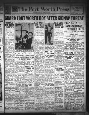 The Fort Worth Press (Fort Worth, Tex.), Vol. 12, No. 274, Ed. 1 Tuesday, August 22, 1933