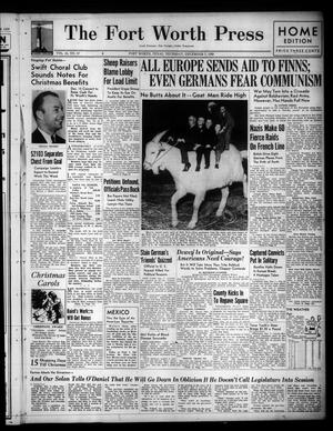 The Fort Worth Press (Fort Worth, Tex.), Vol. 19, No. 57, Ed. 1 Thursday, December 7, 1939