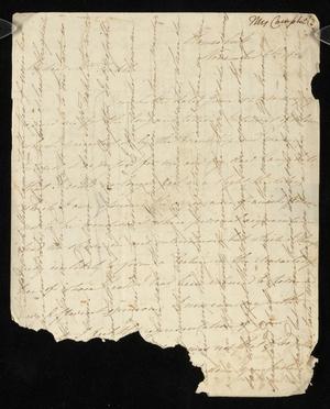 [Letter from Andrew D. Campbell to Elizabeth Upshur Teackle, November 6, 1826]