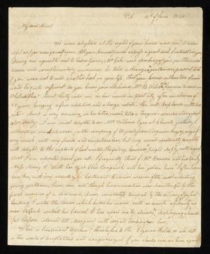 [Letter from Elizabeth Upshur Teackle to her sister, Ann Upshur Eyre, June 16, 1828]
