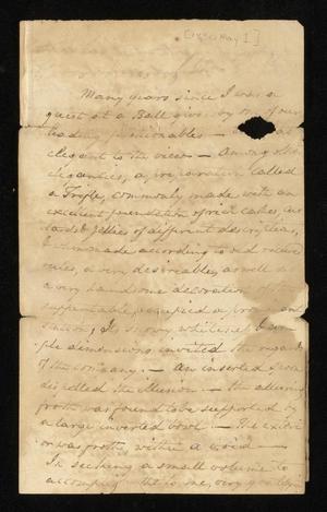 [Letter from Paschall Hollingsworth to Elizabeth Upshur Teackle, May 1, 1830]