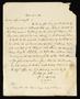 Letter: [Letter from Littleton D. Teackle to his wife Elizabeth Upshur Teackl…