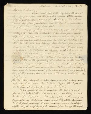 [Letter from Elizabeth Upshur Teackle to her husband, Littleton Dennis Teackle, February 16, 1832]
