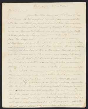 [Letter from Elizabeth Upshur Teackle to her husband, Littleton Dennis Teackle, February 13, 1833]