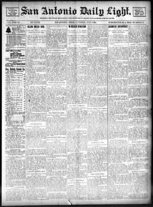San Antonio Daily Light. (San Antonio, Tex.), Vol. 20, No. 141, Ed. 1 Saturday, June 8, 1901